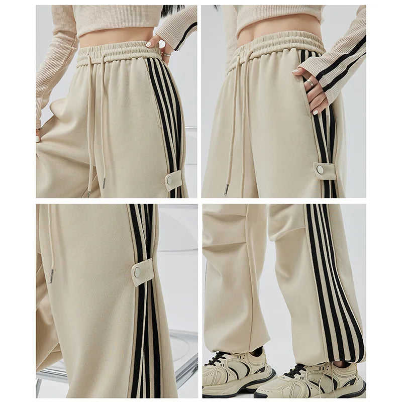 Wide-Leg Track Pants