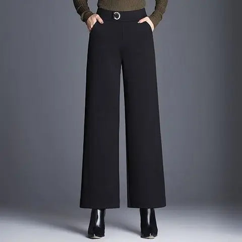 Plaid Wide-Leg Trouser